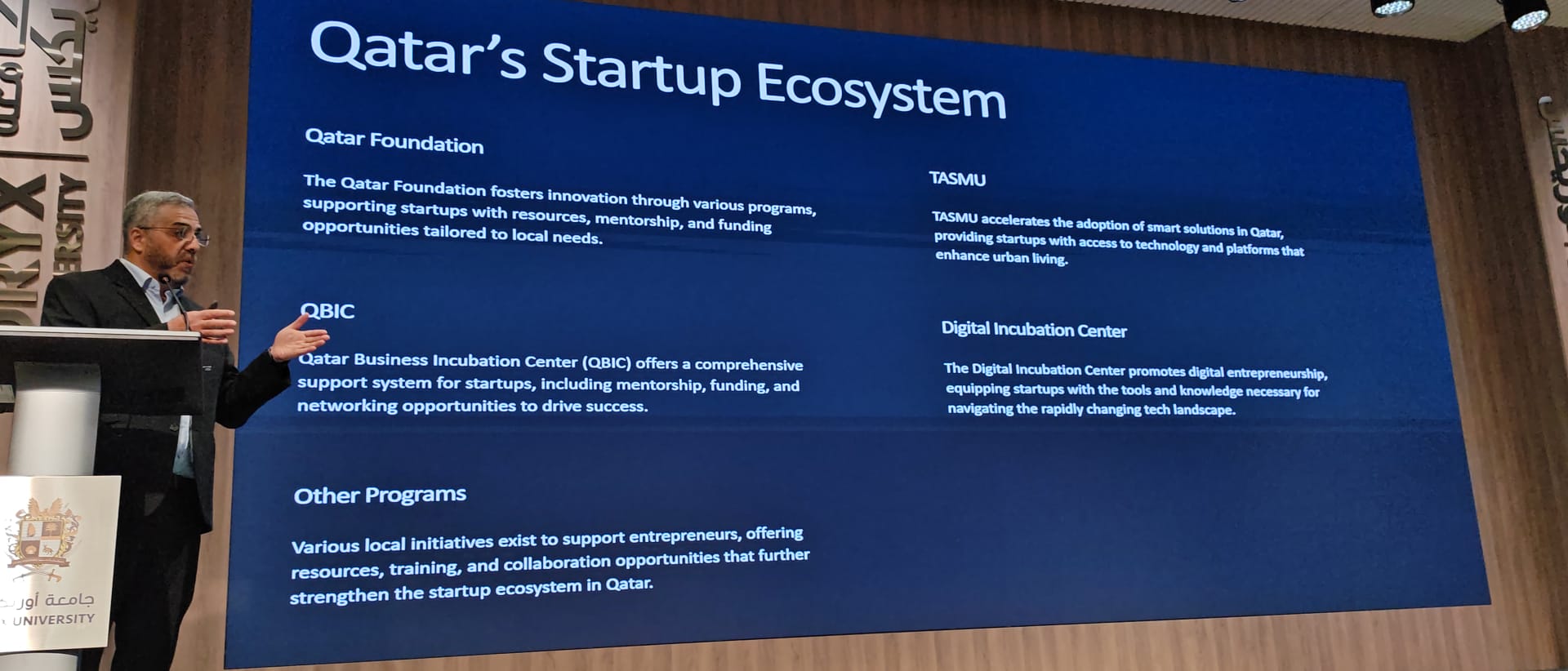 Oryx University engagement